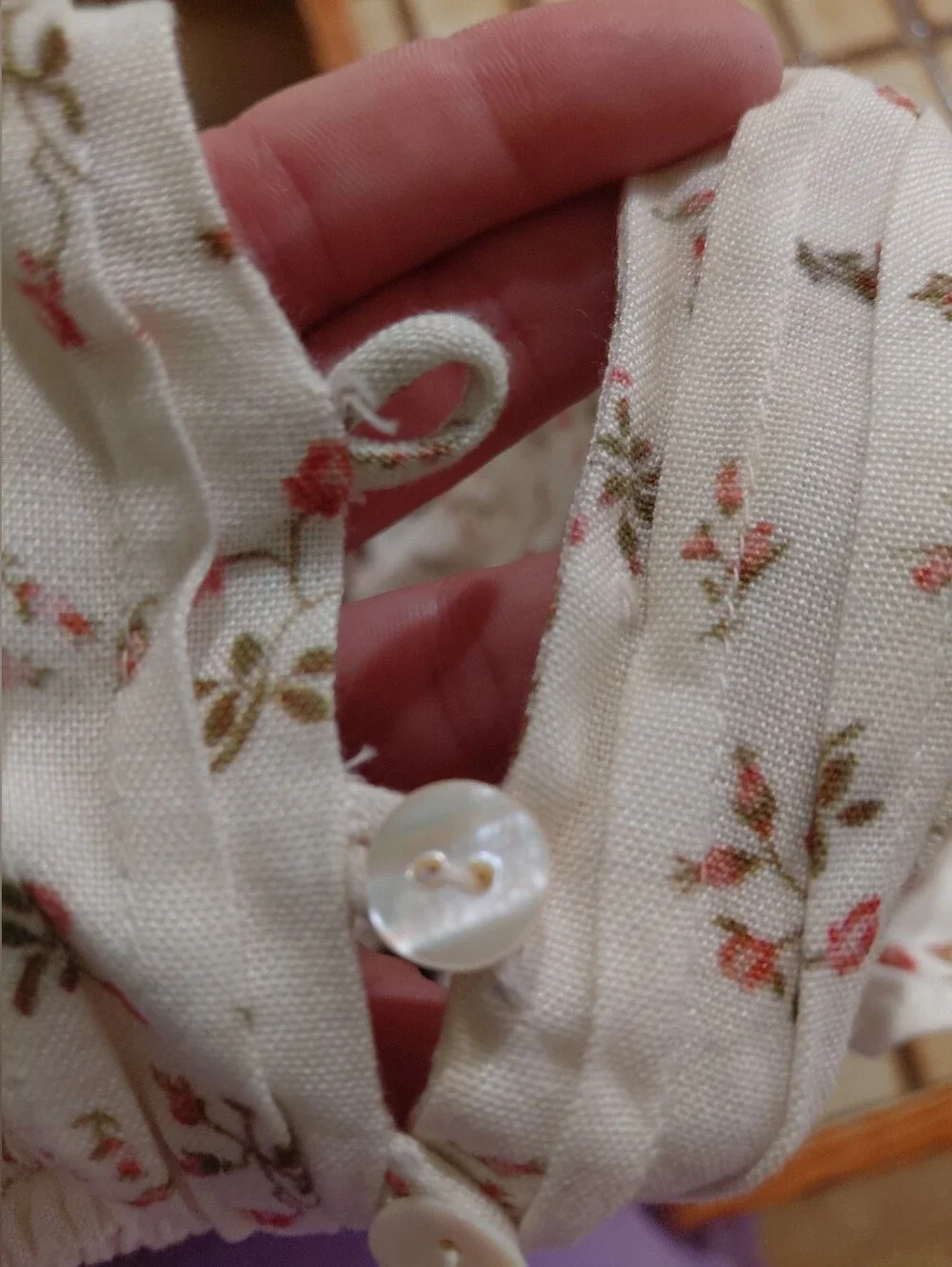 Jen's Pirate Booty Winter White Floral Print Petit Mini Dress - Picture 7 of 7
